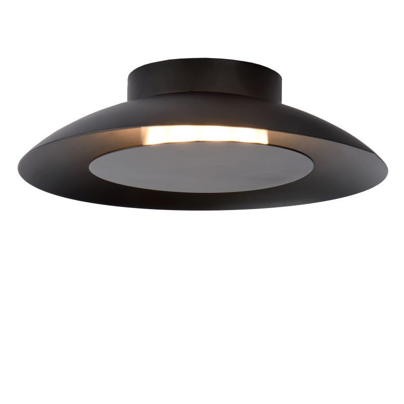 Lucide FOSKAL - Zapustené stropné svietidlo - Ø 21,5 cm - LED - 1x6W 2700K - Čierna